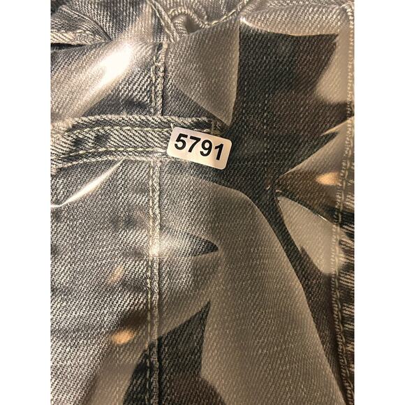 Vtg Y2K Route 66 Denim Shorts Mens Sz 36 Washed Out Black Wide Leg Baggy Skater - Picture 7 of 7